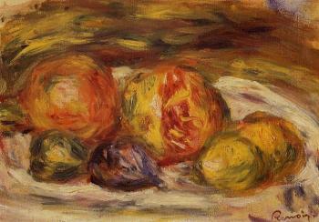 Pierre Auguste Renoir : Pomegranate, Figs and Apples